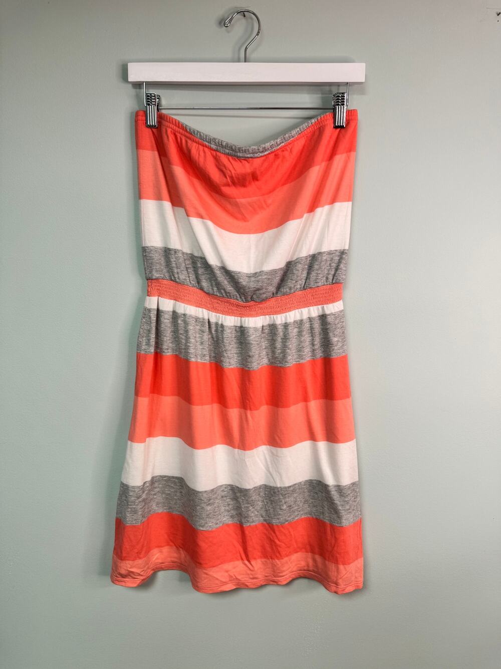 EUC! Banana Republic Strapless Mini Colorblock Dress - Medium - Pink - Y2K